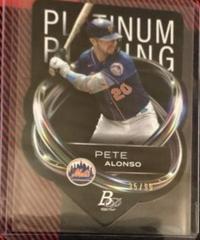 Pete Alonso [Gold] #PPD-20 Baseball Cards 2023 Bowman Platinum Plating Die Cut Prices
