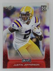 Justin Jefferson [Red] #40 Football Cards 2020 Leaf Draft Prices