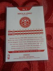 Nikola Jokic [Red Back] #2 Basketball Cards 2018 Panini Hoops Prices