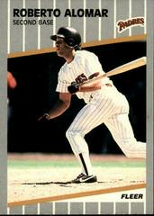 Roberto Alomar #299 Baseball Cards 1989 Fleer Prices