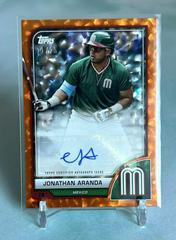 Jonathan Aranda [Orange Cracked Ice] #AV-JA Baseball Cards 2023 Topps World Classic Autographs Prices