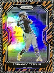 Fernando Tatis Jr. [Tiger Stripes Prizm] #161 Baseball Cards 2021 Panini Prizm Prices