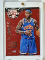LeBron James [Dribbling Platinum Red] Basketball Cards 2014 Panini Totally Certified Prices