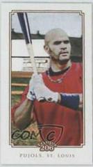 Albert Pujols [Mini American Caramel] #221 Baseball Cards 2010 Topps 206 Prices