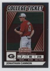 Jonathan Cannon #36 Baseball Cards 2022 Panini Elite Extra Edition College Tickets Optic Prices