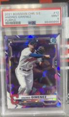 Andres Gimenez [Purple] Baseball Cards 2021 Bowman Chrome Sapphire Prices