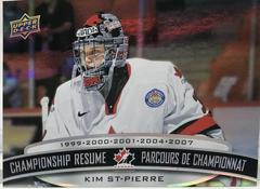 Kim St Pierre Hockey Cards 2023 Upper Deck Tim Hortons Legends Championship Resume Prices