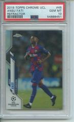 Ansu Fati [Refractor] Soccer Cards 2019 Topps Chrome UEFA Champions League Prices
