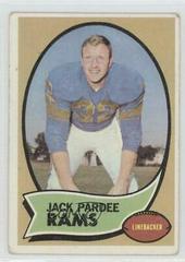 Jack Pardee #68 Football Cards 1970 Topps Prices