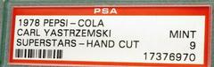 Carl Yastrzemski Baseball Cards 1978 Pepsi Cola Superstars Hand Cut Prices