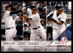 Aaron Judge, Gary Sanchez, Miguel Andujar #668 Baseball Cards 2018 Topps Now Prices