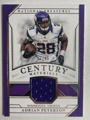 Adrian Peterson [Emerald] Football Cards 2018 National Treasures Century Materials Prices
