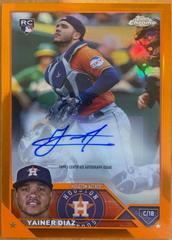 Yainer Diaz [Orange] #AC-YAD Baseball Cards 2023 Topps Chrome Update Autographs Prices