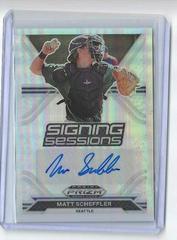 Matt Scheffler [Gold Prizm] #SS-MS Baseball Cards 2021 Panini Prizm Draft Picks Signing Sessions Autographs Prices