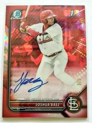 Joshua Baez [Red] #BSPA-JB Baseball Cards 2022 Bowman Chrome Sapphire Autographs Prices
