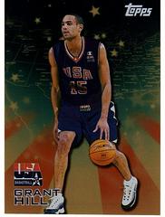 Grant Hill [Gold] #5 Basketball Cards 2000 Topps Team USA Basketball Prices
