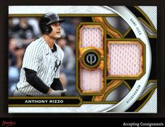 Anthony Rizzo [Gold] Baseball Cards 2023 Topps Tribute Triple Relics Prices