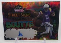Kayshon Boutte #SS-KB1 Football Cards 2023 Leaf Vivid Autographs Street Signs Prices