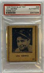 Lou Gehrig [Hand Cut] #29 Baseball Cards 1948 R346 Blue Tint Prices