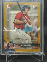 Triston Casas [Gold] #BD-171 Baseball Cards 2018 Bowman Draft Prices