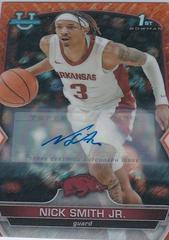 Nick Smith Jr. [Autograph Orange Shimmer] #1 Basketball Cards 2022 Bowman Chrome University Prices