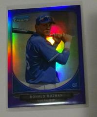 Ronald Guzman [Purple Refractor] Baseball Cards 2013 Bowman Chrome Prospect Prices