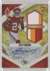 Skyy Moore [Prime Yellow] Football Cards 2022 Panini Phoenix RPS Rookie Auto Dual Jersey Prices