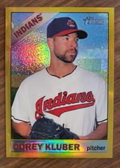 Corey Kluber [Chrome Gold Refractor] #484 Baseball Cards 2015 Topps Heritage Prices