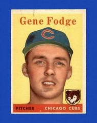 Gene Fodge #449 Baseball Cards 1958 Topps Prices