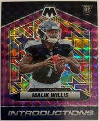 Malik Willis [Purple] #I-3 Football Cards 2022 Panini Mosaic Introductions Prices