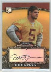 Colt Brennan [Autograph Gold Refractor] Football Cards 2008 Bowman Sterling Prices