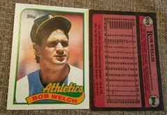 Bob Welch [Error] #605 Baseball Cards 1989 Topps Prices