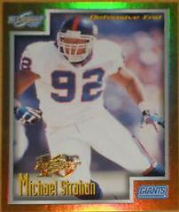 Michael Strahan [Anniversary Artist Proof] #42 Football Cards 1999 Panini Score Prices