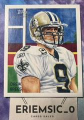 Drew Brees [Mini Bazooka Back] Football Cards 2009 Topps National Chicle Prices
