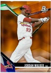Jordan Walker [Orange] Baseball Cards 2021 Bowman Platinum Top Prospects Prices