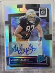 Michael Mayer [Autograph Holo] #13 Football Cards 2023 Panini Chronicles Draft Picks Donruss Optic Rated Rookie Prices