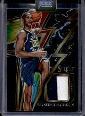Bennedict Mathurin [Tie Dye] #S-BM Basketball Cards 2022 Panini Select Sparks Patch Prices