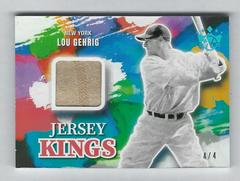 Lou Gehrig [Blue] #JK-LG Baseball Cards 2022 Panini Diamond Kings Jersey Prices