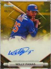 Willy Fanas [Gold] #PA-WF Baseball Cards 2023 Bowman Sterling Prospect Autograph Prices