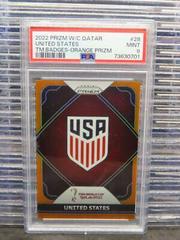 United States [Orange] Soccer Cards 2022 Panini Prizm World Cup Team Badges Prices