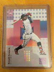 Ronald Acuna Jr. [Red] #21 Baseball Cards 2018 Panini Chronicles Status Prices