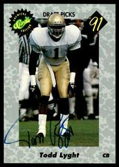 Todd Lyght Football Cards 1991 Classic Prices