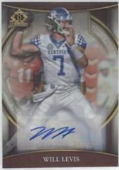 Will Levis [Autograph] Football Cards 2022 Bowman Chrome University Invicta Prices