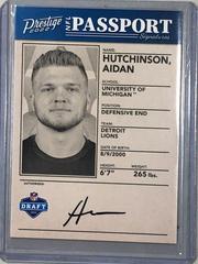 Aidan Hutchinson #NPS-AH Football Cards 2022 Panini Prestige NFL Passport Signatures Prices