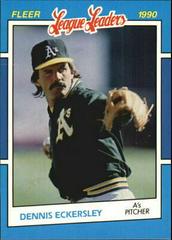 Dennis Eckersley #11 Baseball Cards 1990 Fleer League Leaders Prices