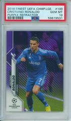 Cristiano Ronaldo [Purple Refractor] #100 Soccer Cards 2019 Topps Chrome UEFA Champions League Prices