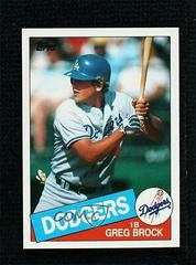 Greg Brock #753 Baseball Cards 1985 Topps Mini Prices