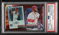 Bryce Harper [Red Refractor] #BTN-10 Baseball Cards 2017 Topps Chrome Bowman Then & Now Prices
