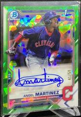 Angel Martinez [Green Refractor] Baseball Cards 2021 Bowman Sapphire Autographs Prices