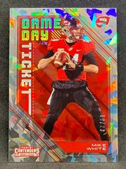 Mike White [Cracked Ice] #36 Football Cards 2018 Panini Contenders Draft Picks Game Day Ticket Prices